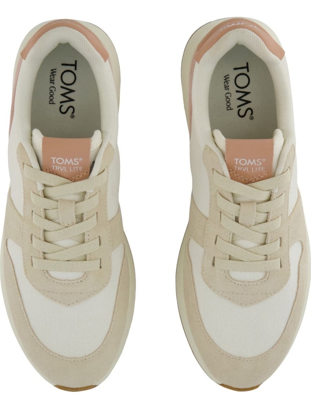 TOMS Women's Beige & White TRVL LITE Sneakers